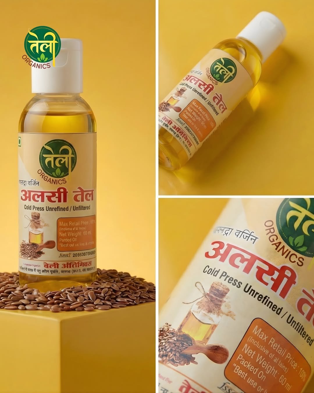 Wood Pressed Flaxseed Oil